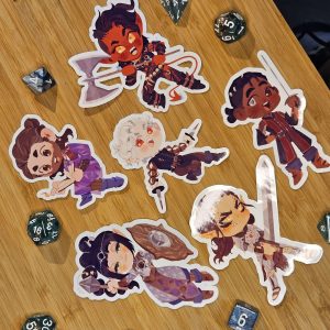 Baldur's gate 3 companion stickers |BG3 RPG|laminated stickers for planner and waterbottles