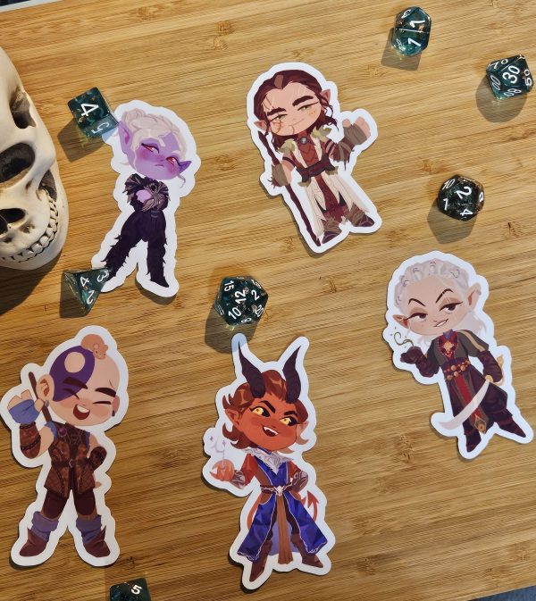 BG3 stickers additional characters stickers