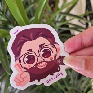 Bg3 Gale um actually die cut sticker laminated waterproof perfect for planners and waterbottles