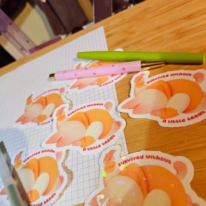 Survived Sticker - Laminated and Adorable Die Cut for Water Bottle or Laptop